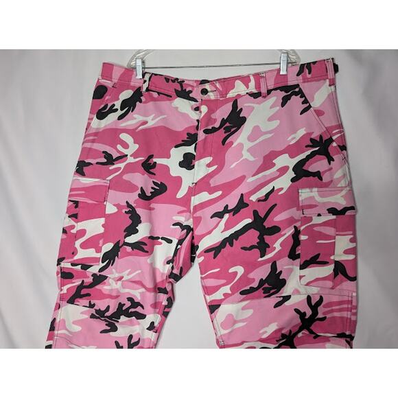 ROTHCO Women's  Paratrooper Pink/Black Camo Fatigues Size XXL - Picture 3 of 12